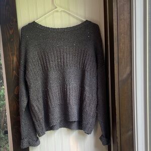 BB Dakota Charcoal Women's Sweater with tie in back